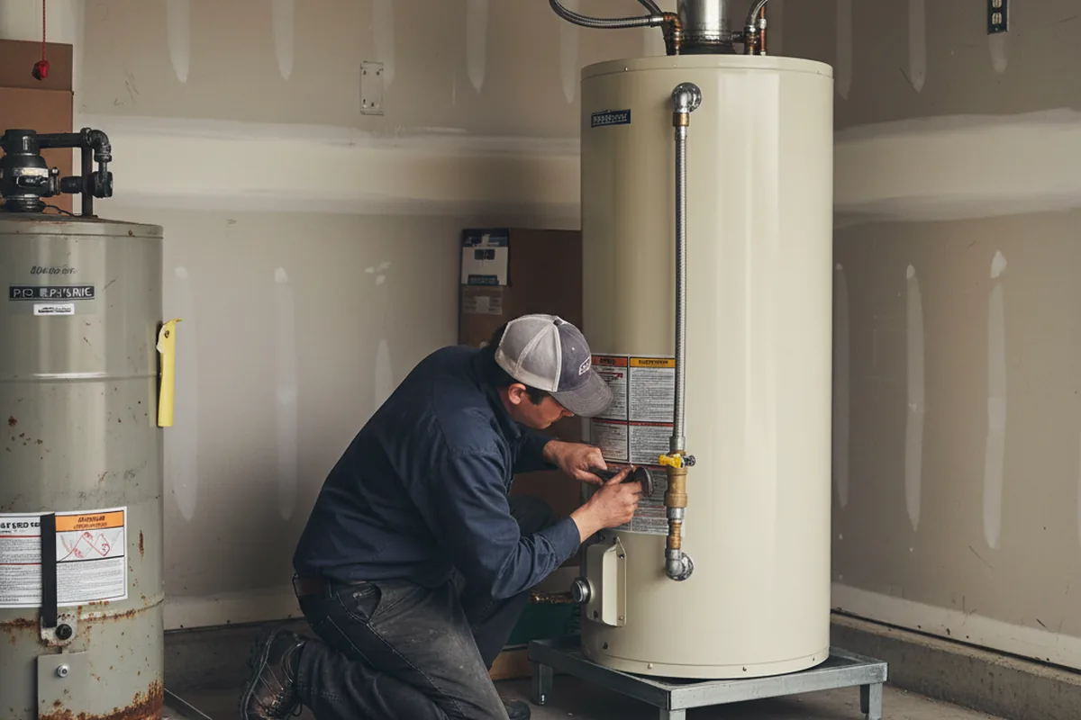 Water heater and shutoff valve replacement in Tonganoxie